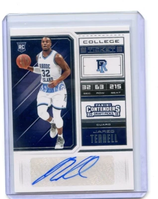 2018 Contenders Draft JARED TERRELL RC #99 College Ticket Rookie Auto AUTOGRAPH - Image 1 of 2