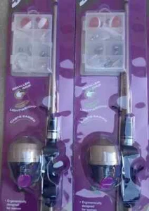2 Eagle Claw Trait Zaldain Spin Cast Combo with Tackle Box (TC55CC1) NEW - Picture 1 of 3