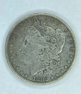 1882 P Morgan Silver Dollar $1 VF Very Fine - Toned - Picture 1 of 2