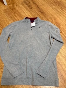 men's 1/4 zip pullover gray long sleeve NWT size XL Crown & Ivy - Picture 1 of 2