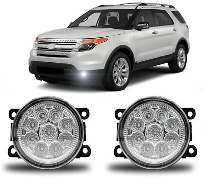 Pair Fog Lights For 2007-2019 Mitsubishi Mirage Clear Lens Front Bumper Lamps - Imagem 1 de 4