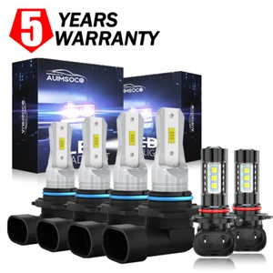 For Jeep Grand Cherokee 2010-2005 6x 12000K LED Headlight KIT Fog Light Bulbs - Picture 1 of 13