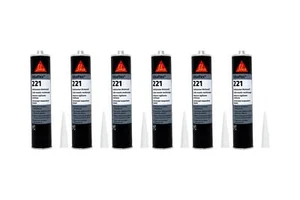 6x Sikaflex 221 300ml UNIWEISS Dichtstoff Dichtmasse Kleber weiß Kartusche Sika - Bild 1 von 1