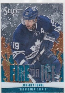 2013/14 SELECT..JOFFREY LUPUL..FIRE ON ICE..# FS-36..MAPLE LEAFS..COMBINED SHIP