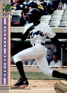 1999 Norwich Navigators Blueline #21 Alfonso Soriano Dominican Republic DR Card