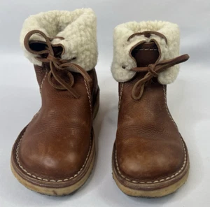 Duckfeet ARHUS Nussbraun Leder Schafwolle Gefüttert Kreppsohle Stiefel Gr. 37 EU - Bild 1 von 11