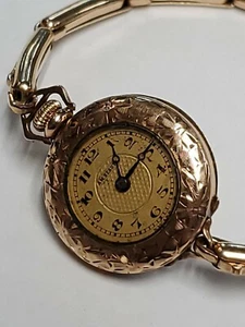 VINTAGE LADIES WRISTWATCH POCKET WATCH CHARM SWISS MECHANICAL AMERICAN BEAUTY - Picture 1 of 12