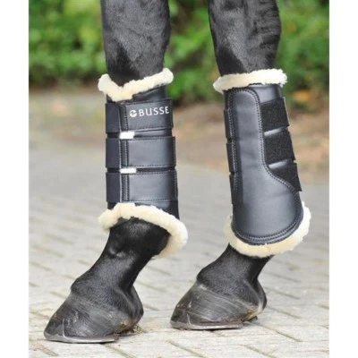 BUSSE Gamaschen ST. GEORGES Dressur Gamaschen Fell jede Größe 4 Farben Gamasche - Bild 1 von 4