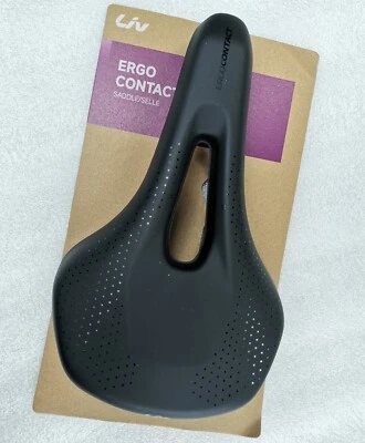 SELA DE ASSENTO DE NARIZ CURTO GIGANTE LIV ERGO CONTACT MTB CITY TOURING 160MM DE LARGURA - Imagem 1 de 4