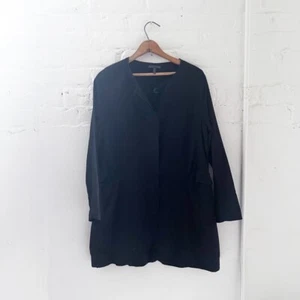 OSKA Black Button Down Lightweight Jacket w/Pockets - Size XS - Picture 1 of 9