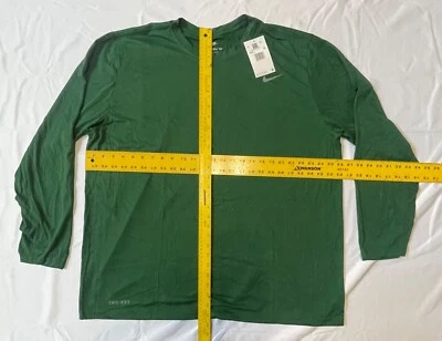 Nike Men's Legend Long Sleeve Performance TEE Green DRI FIT 727980 341 Size 3XL - Image 1 of 4