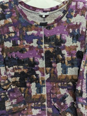  Habitat clothing to live in women large boxy tunic 3/4 sleeve - Image 1 of 4