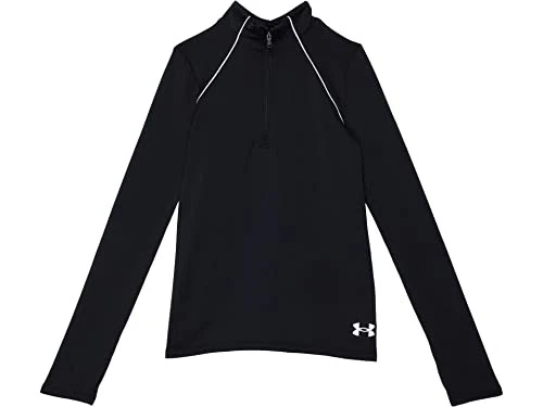 Under Armour Girl's ColdGear Long Sleeve Novelty Top Shirt Black/White X-Larg... - Image 1 of 1