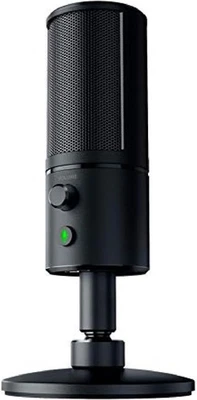Razer Seiren X Black Condenser Streaming Podcast Microphone USB w Shock Mount - Image 1 of 4