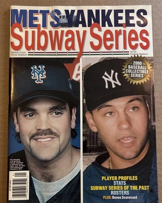 Журнал Yankees Mets 2000 серии Subway Дерек Джетер Майк Пьяцца Мариано Ривера - Изображение 1 из 4