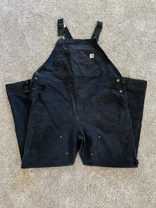 Carhartt Men's Firm Duck Thick Bib Overall 2XL Loose Fit - Picture 1 of 17