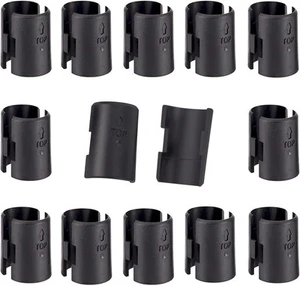 Clips de estante de alambre - Cerradura de estantería para poste de 1" 26 paquetes, negro - Imagen 1 de 6