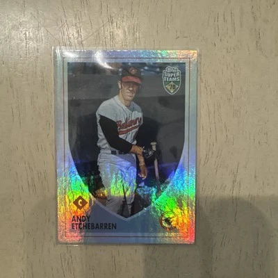 2002 Topps Super Teams - Andy Etchebarren #114 Retrofractor /1970 - Image 1 of 3