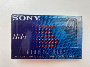 Sony HiFi 60 Audio Cassette Tape | Sealed | Normal Bias Type I | New - Picture 1 of 2
