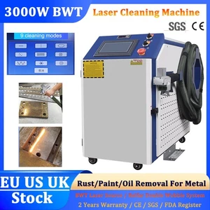 3000W BWT Fiber Laser Cleaning Machine For Metal Rust Oil Paint Removal 380V - Picture 1 of 15