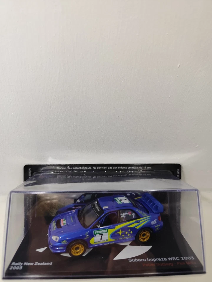 Subaru Impreza WRC 2003 Solberg #7 – Modellino Rally 1:43 (New Zealand) - Immagine 1 di 4