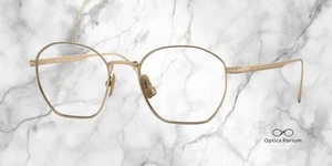 PERSOL PO5004VT 8000 Irregular Gold Demo Lens 48 mm Unisex Eyeglasses - Picture 1 of 2