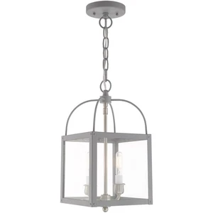 Livex Lighting 4041-80 Milford Mini Pendant Nordic Gray - Picture 1 of 7