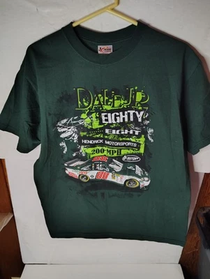 Camiseta verde Dale Earnhardt Jr. 88 MISPRINT Amp Energy NASCAR talla L Foto 1 de 4