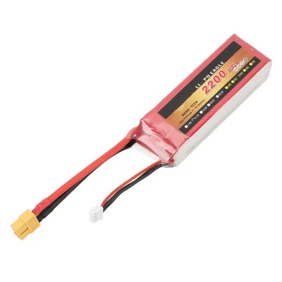 3S 2200mAh Lipo Battery 11.1V 35C Rc Lipo Battery With XT60 Plug For RC DP - Image 1 of 4