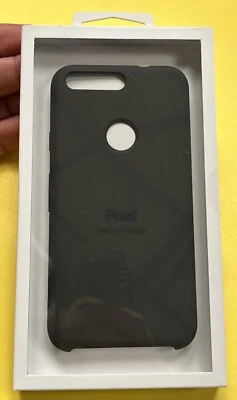 Genuine Google Pixel Silicone Case Soft Touch Cover for Pixel - Dark Grey - Image 1 of 2