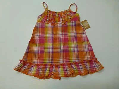 Camiseta sin mangas Arizona para niñas talla pequeña (4) camiseta sin mangas tejida a cuadros nueva Foto 1 de 3