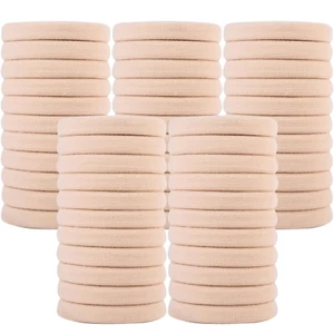 50PCS Large Blonde Hair Ties, Seamless Hair Bands, Soft Elastic Hair Ponytail Ho - Picture 1 of 12