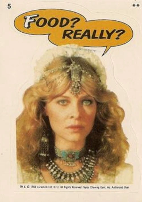 INDIANA JONES TEMPLE OF DOOM TRADING CARDS SET 1984 TOPPS STICKER CARD 5 - Image 1 of 1