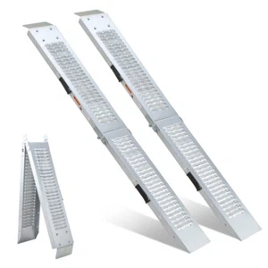 2X Rampa najazdowa Składana pomoc w najeździe 400kg Szyna najazdowa Rampa załadowcza Motocykl - Zdjęcie 1 z 12