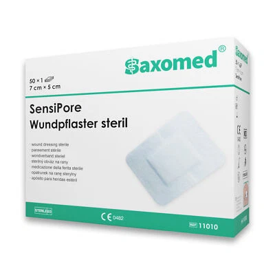 Saxomed® - SensiPore Wundpflaster steril Wundverband sensitiv Pflaster latexfrei - Bild 1 von 4