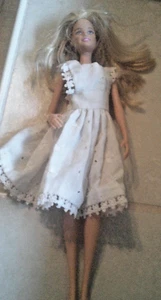 Barbie Doll, , 2013 blonde hair  redressed white sundress - Picture 1 of 3