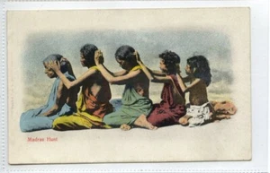 (Gd2501) MADRAS Hunt, Nit Picking in India c1910 - Picture 1 of 4