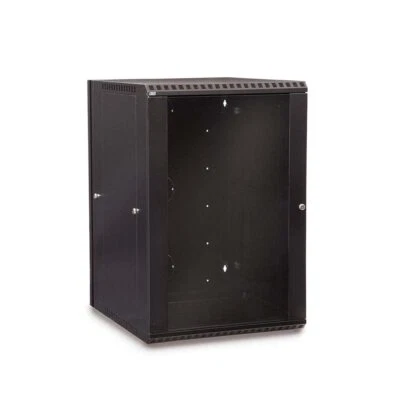 18U LINIER® Swing-Out Wall Mount Cabinet Enclosure with Glass Door 3130-3-001-18 - Image 1 of 4