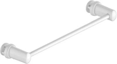 Portasciugamanisenza foro per bagno, bianco, modello Linear 375 - Immagine 1 di 4