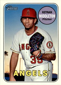 2018 Topps Heritage #676 Keynan Middleton Los Angeles Angels