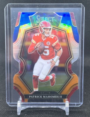 2022 Select Football PATRICK MAHOMES Premier Level Blue & Orange Die-Cut /35 SP - Image 1 of 3