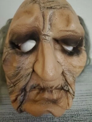 Abuelo Viejo Látex Halloween Calvo Pelo Largo Mario Chiodo Visiones Estacionales Foto 1 de 4