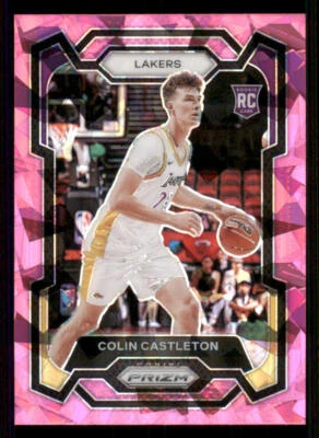 2023-24 Panini Prizm Prizms Pink Ice #287 Colin Castleton - Image 1 of 2