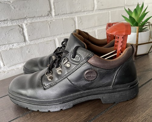 Scarpe Oxford Timberland Derby da donna in pelle nera taglia 8 5