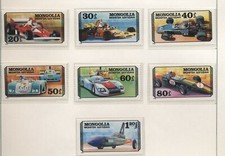 Mongolia 1978 Auto da corsa serie cpl nuova integra MNH T1504