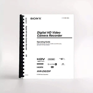 Owners Manual for Sony HVR-Z5 Video Camera - Picture 1 of 1