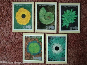 PHQ Stamp card set No 168 Springtime 1995. 5 card set. Mint Condition. - Picture 1 of 1