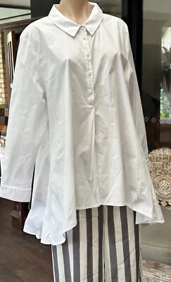 Camisa Polo Marco Talla 18 Blanca Abotonada Calzoncillo Longline Línea A PVP$ 119 Foto 1 de 4