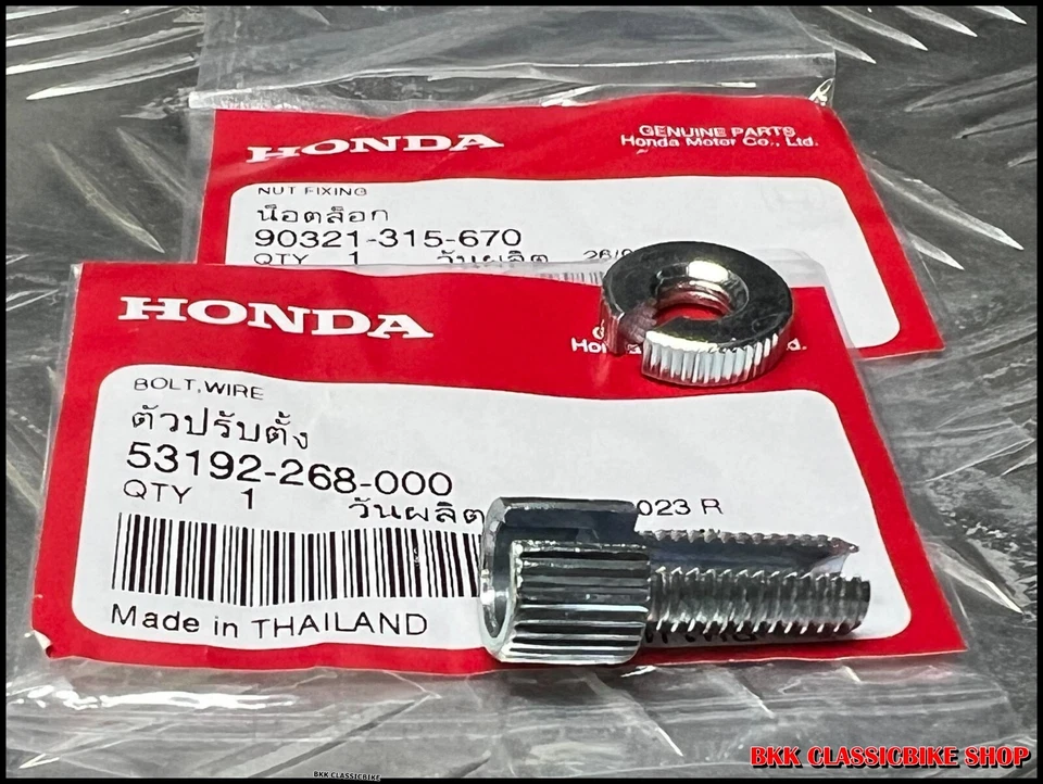 NOS Honda CT90 CT110 CT200 CM185 CM200 SL70 SL90 SL100 SL125 Cable Adjusters - Imagem 1 de 4