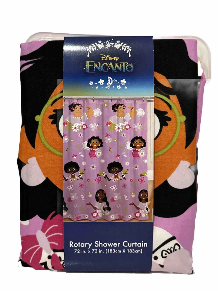 "Cortina de ducha giratoria Disney Encanto 72"" X 72", nueva" Foto 1 de 4